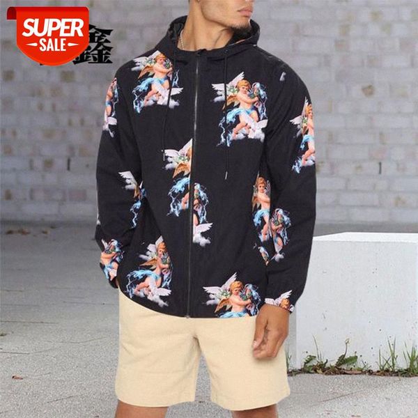 autumn men's clothing european station selling printing casual trend loose hooded sweater jacket men #u95e, Black
autumn men's clothing european station selling printing casual trend loose hooded sweater jacket men #u95e, Black