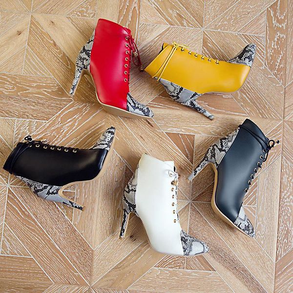 boots 2021 est ankle women pointed toe zip snake high heels shoes dress party ladies autumn short female, Black
boots 2021 est ankle women pointed toe zip snake high heels shoes dress party ladies autumn short female, Black