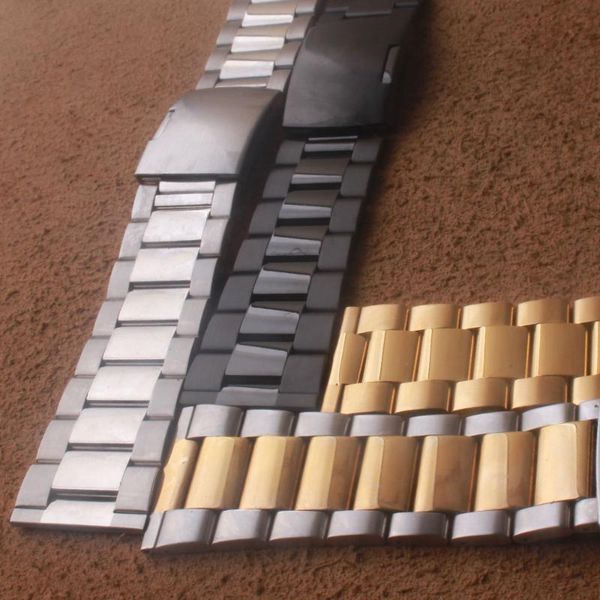 watch bands solid links stainless steel watchbands silver black gold 22mm 24mm 26mm 28mm 30mm metal band strap wrist watches bracelet, Black;brown
watch bands solid links stainless steel watchbands silver black gold 22mm 24mm 26mm 28mm 30mm metal band strap wrist watches bracelet, Black;brown
