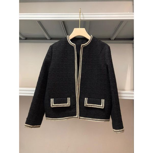 women's jackets 8.24 2021 autumn winter elegant fashion wool tweed short jacket coat women o-neck patchwork open stitch, Black;brown
women's jackets 8.24 2021 autumn winter elegant fashion wool tweed short jacket coat women o-neck patchwork open stitch, Black;brown