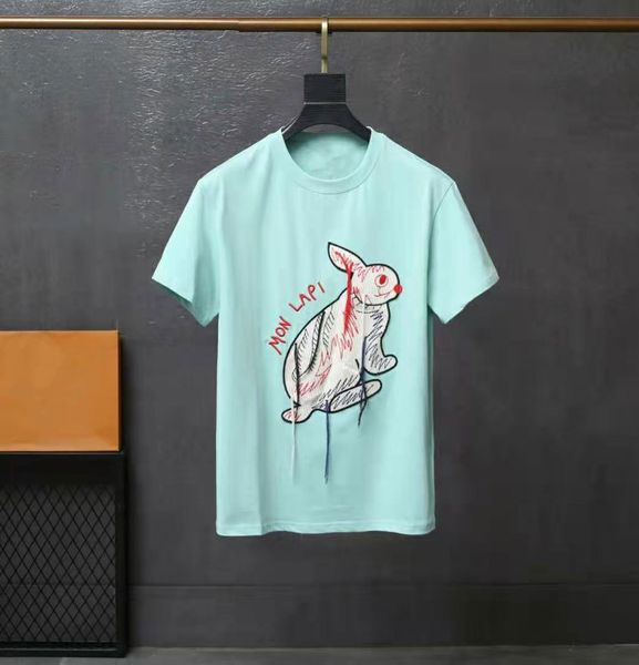 2021 spring and summer new rabbit lamb splicing three dimensional cloth letters lovers loose short sleeve T-shirt, White
2021 spring and summer new rabbit lamb splicing three dimensional cloth letters lovers loose short sleeve T-shirt, White
