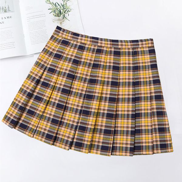 women summer skirt high waist pleated s fashion slim sweet girls dance plaid casual ladies short s, Black
women summer skirt high waist pleated s fashion slim sweet girls dance plaid casual ladies short s, Black