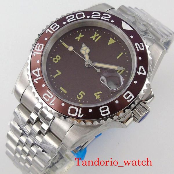 wristwatches 40mm 21 jewels miyota 8215 sapphire glass luminous rotating bezel mechanical automatic mens watch oyster bracelet, Slivery;brown
wristwatches 40mm 21 jewels miyota 8215 sapphire glass luminous rotating bezel mechanical automatic mens watch oyster bracelet, Slivery;brown
