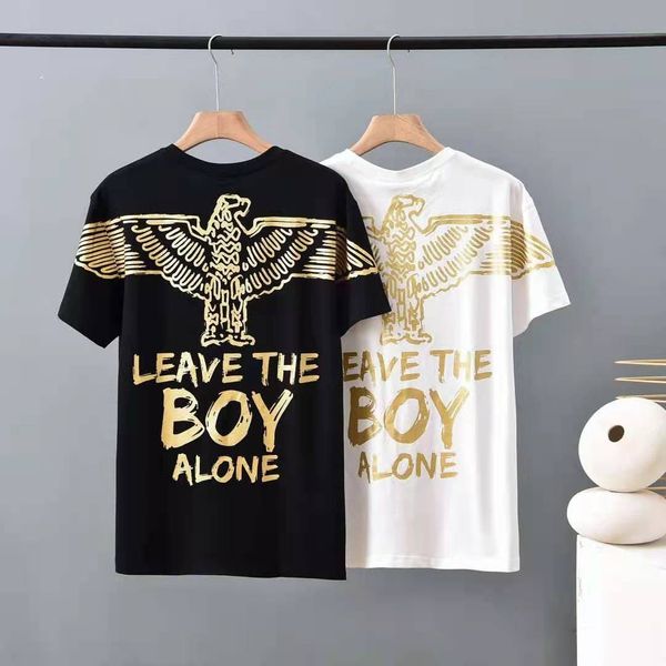 t shirt 2021 summer boy fashion brand gilded eagle letter print casual short sleeve men's and women's round ne, White
t shirt 2021 summer boy fashion brand gilded eagle letter print casual short sleeve men's and women's round ne, White