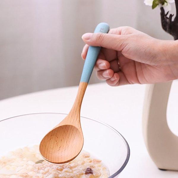 1pc wooden spoons natural beech wood long handle round for soup cooking mixing stirring rice spoon kitchen tableware
1pc wooden spoons natural beech wood long handle round for soup cooking mixing stirring rice spoon kitchen tableware