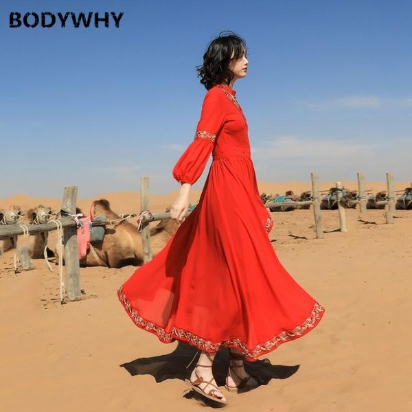 red dress fairy retro ethnic style desert long tourist pograph travel seaside vacation casual dresses, Black;gray
red dress fairy retro ethnic style desert long tourist pograph travel seaside vacation casual dresses, Black;gray