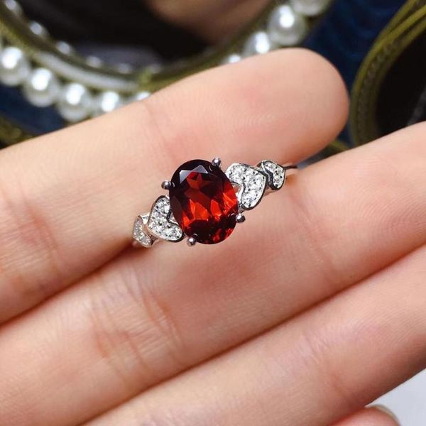 cluster rings red garnet gemstone ring with love heart 925 silver for women, Golden;silver
cluster rings red garnet gemstone ring with love heart 925 silver for women, Golden;silver