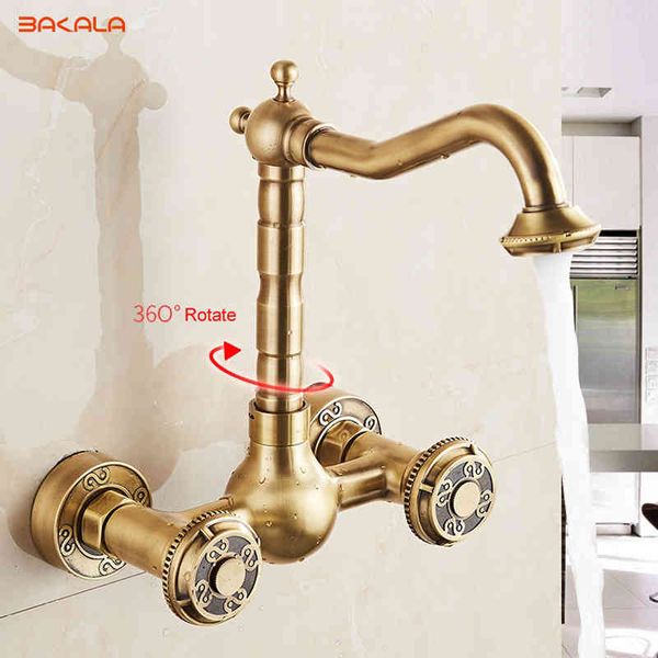 bathroom sink faucets luxury faucet,dual holder dual hole antique brass faucet,wall mounted 360 degrees rotate 2 holes vintage tap
bathroom sink faucets luxury faucet,dual holder dual hole antique brass faucet,wall mounted 360 degrees rotate 2 holes vintage tap