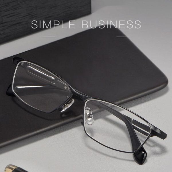 fashion sunglasses frames pure titanium glasses frame full rim men style shortsighted eye rectangle spectacles with spring hinges, Black
fashion sunglasses frames pure titanium glasses frame full rim men style shortsighted eye rectangle spectacles with spring hinges, Black