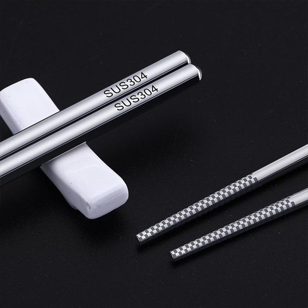chopsticks 5 pairs 24cm sus304 stainless steel stick chinese stylish non-slip design sushi sticks kitchen tableware
chopsticks 5 pairs 24cm sus304 stainless steel stick chinese stylish non-slip design sushi sticks kitchen tableware
