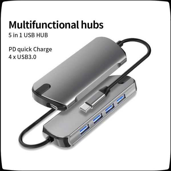 hubs usb c hub 5 in1 type to 3,0 pd converter adapter for macbookpro splitter computer accessories device
hubs usb c hub 5 in1 type to 3,0 pd converter adapter for macbookpro splitter computer accessories device