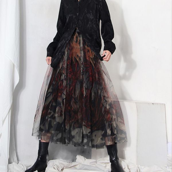 skirts print hit color skirt for women high waist patchwork mesh midi vintage skirts female fashion clothing spring, Black
skirts print hit color skirt for women high waist patchwork mesh midi vintage skirts female fashion clothing spring, Black