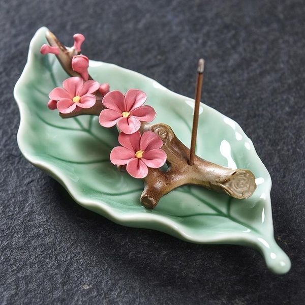 handmade creative home furnishings ceramic leaves peach blossoms branches incense burner stick holder censer fragrance lamps
handmade creative home furnishings ceramic leaves peach blossoms branches incense burner stick holder censer fragrance lamps