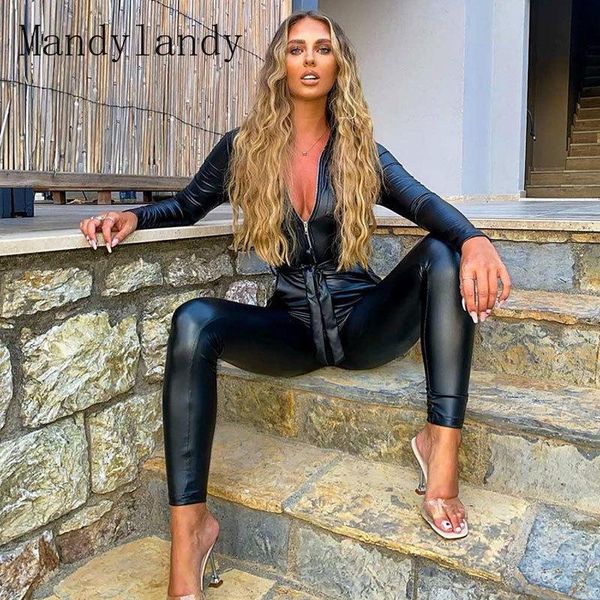 mandylandy women skinny stretch pu leather jumpsuit lady elegant reflective zipper belt romper overalls slim fit one piece women's jump, Black;white
mandylandy women skinny stretch pu leather jumpsuit lady elegant reflective zipper belt romper overalls slim fit one piece women's jump, Black;white