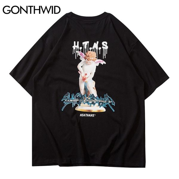 short sleeve tees shirts streetwear summer funny angel statue print cotton casual harajuku hip hop t-shirt loose 210602, White;black
short sleeve tees shirts streetwear summer funny angel statue print cotton casual harajuku hip hop t-shirt loose 210602, White;black