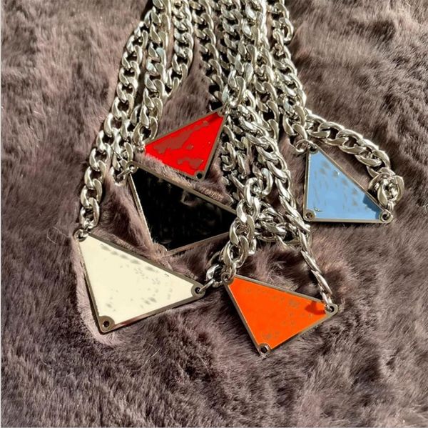 2021 european and american metal thick chain pendant necklaces, triangle badge ins punk style hip-hop clavicle chain, the quality for ladies, Silver
2021 european and american metal thick chain pendant necklaces, triangle badge ins punk style hip-hop clavicle chain, the quality for ladies, Silver