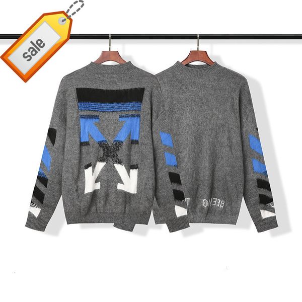 style chaopai mohair off wh@te color changing arrstyle male and female couple loose pullover round neck knitted sweater, White;black
style chaopai mohair off wh@te color changing arrstyle male and female couple loose pullover round neck knitted sweater, White;black