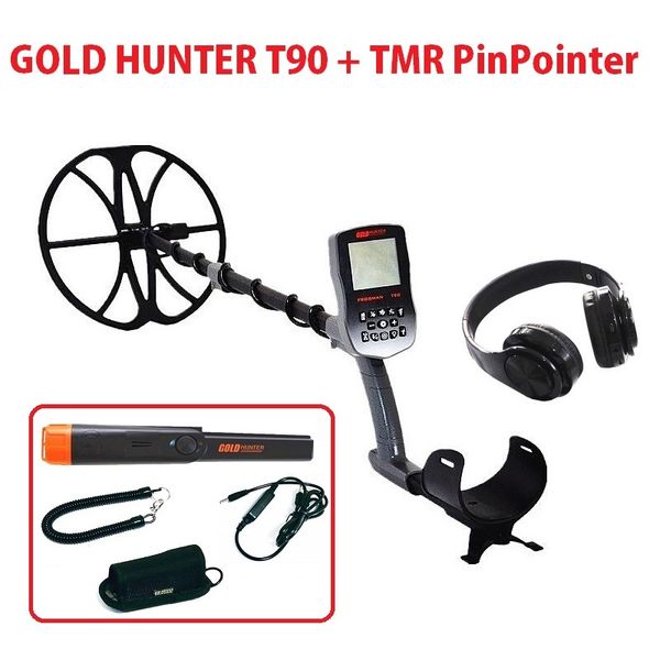 t90 underground gold metal detector waterproof pinpointer tresure hunter