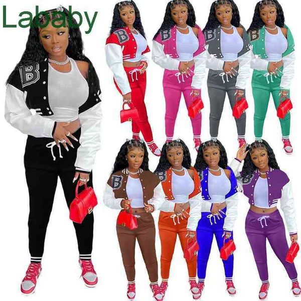 women tracksuits two piece pants designer outfits sweatsuits sport jogger suist fall breasted letter printed jackets baseball suit 9 colours, Gray
women tracksuits two piece pants designer outfits sweatsuits sport jogger suist fall breasted letter printed jackets baseball suit 9 colours, Gray