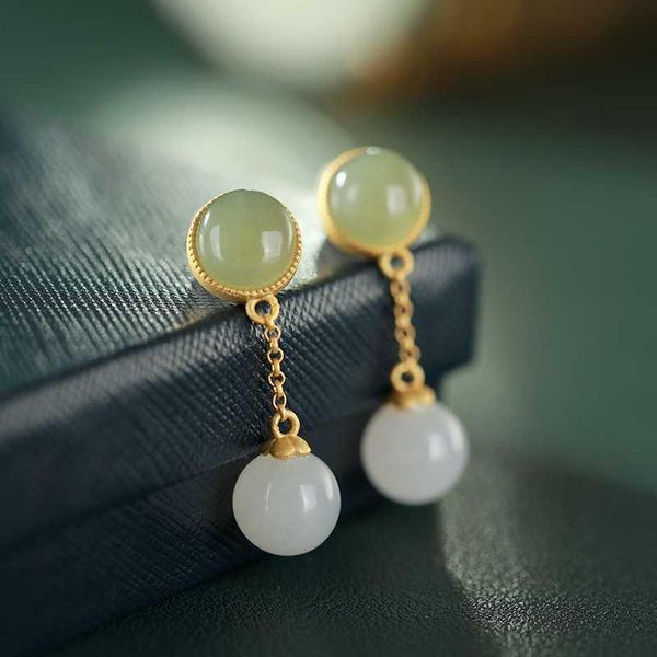 dangle & chandelier silver inlaid natural hetian yuqing earrings chinese style retro minority design elegant light luxury charm women's
dangle & chandelier silver inlaid natural hetian yuqing earrings chinese style retro minority design elegant light luxury charm women's