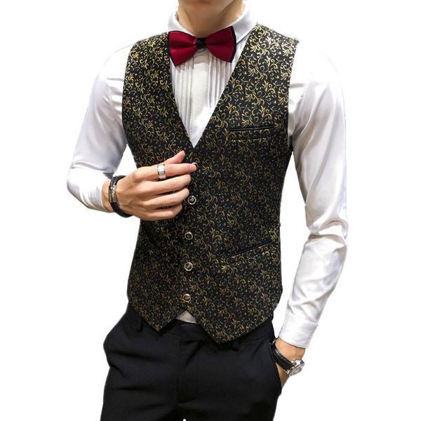 men's vests large size mens suit vest 5xl fashion men nightclub spring and autumn wedding party waistcoat man, Black;white
men's vests large size mens suit vest 5xl fashion men nightclub spring and autumn wedding party waistcoat man, Black;white