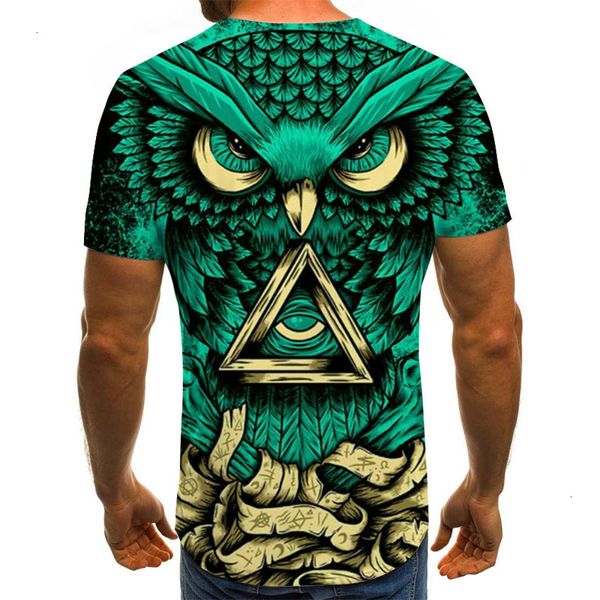 street men's t-shirts couple fashion 3d owl printed short sve t-shirt wear, White;black
street men's t-shirts couple fashion 3d owl printed short sve t-shirt wear, White;black