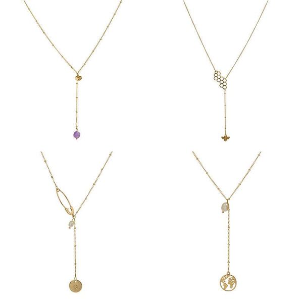 pendant necklaces chic letter g coin pearl necklace for women multi layered pin long chain hollow map bee purple stone gift, Silver
pendant necklaces chic letter g coin pearl necklace for women multi layered pin long chain hollow map bee purple stone gift, Silver