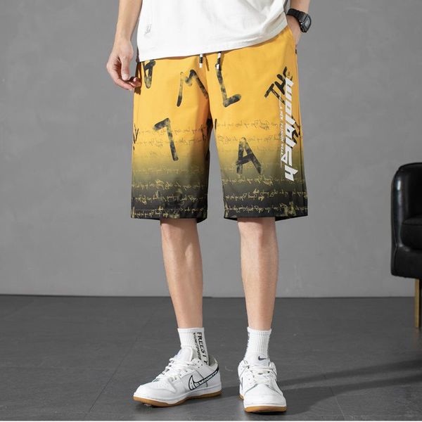 men's shorts clothing summer fashion casual loose mid-waist straight micro-elastic trend sports thin section, White;black
men's shorts clothing summer fashion casual loose mid-waist straight micro-elastic trend sports thin section, White;black