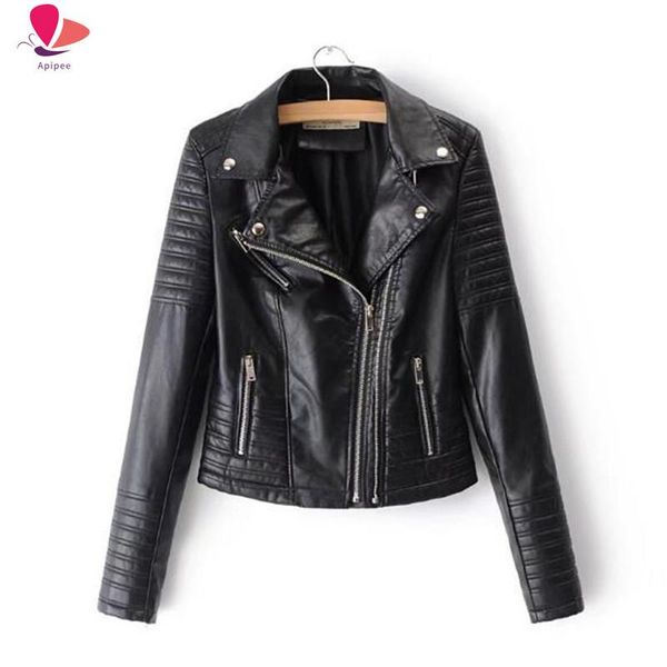 women's jackets fashion motorcycle imitation leather jacket ladies long-sleeved autumn and winter riding streetwear pink, Black;brown
women's jackets fashion motorcycle imitation leather jacket ladies long-sleeved autumn and winter riding streetwear pink, Black;brown
