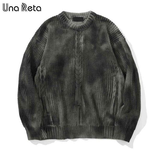 una reta tie dye sweater men autumn streetwear clothing hip hop pullover hole oversize 210813, White;black
una reta tie dye sweater men autumn streetwear clothing hip hop pullover hole oversize 210813, White;black