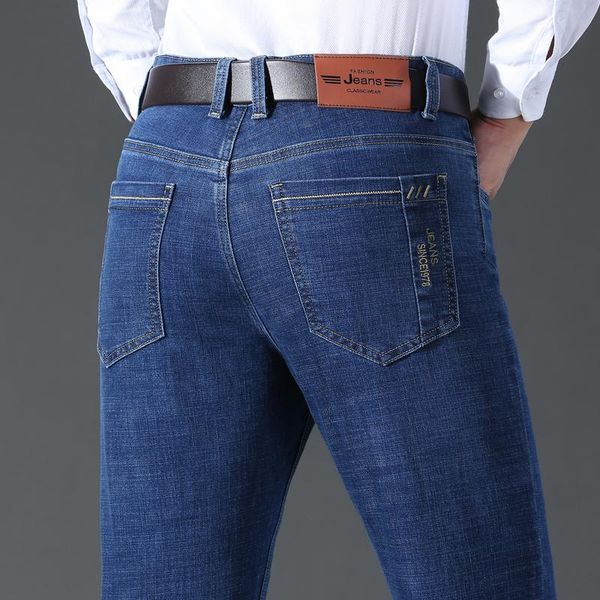 men's jeans 2021 stretch loose straight fit business casual classic style fashion denim trousers male black blue pants
men's jeans 2021 stretch loose straight fit business casual classic style fashion denim trousers male black blue pants