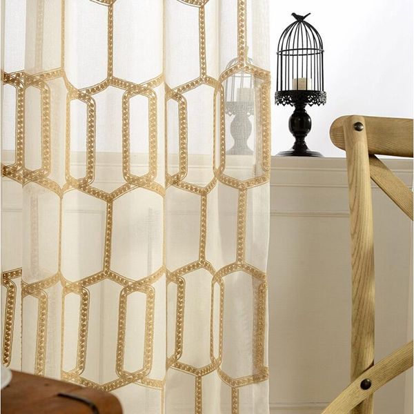 curtain & drapes honeycomb embroidery voile window curtains panels gold color geometric sheer tulle process custom size for living room
curtain & drapes honeycomb embroidery voile window curtains panels gold color geometric sheer tulle process custom size for living room