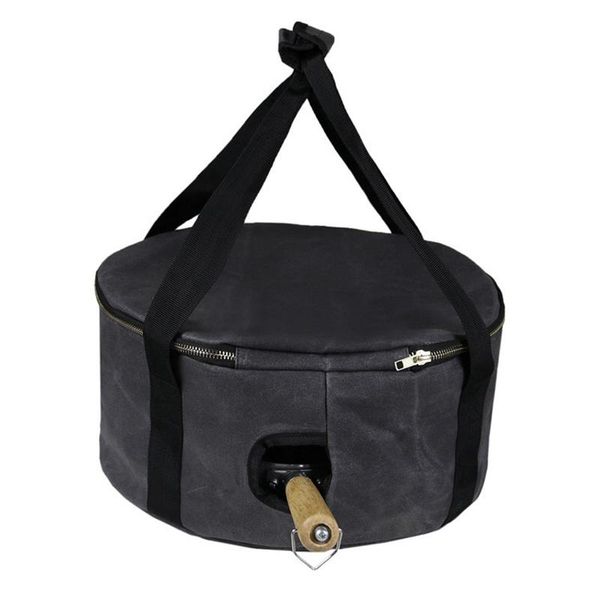 outdoor pot storage bag portable waterproof canvas wearable zipper handle with holes camping picnic dutch bags
outdoor pot storage bag portable waterproof canvas wearable zipper handle with holes camping picnic dutch bags