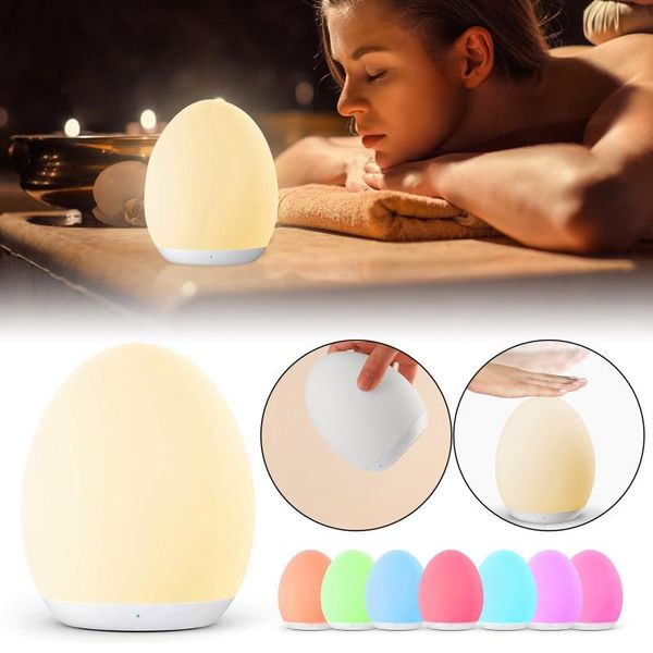 night lights led lamp touch sensor egg shape silicone light child holiday gift sleeping creative baby bedroom deskdecor
night lights led lamp touch sensor egg shape silicone light child holiday gift sleeping creative baby bedroom deskdecor