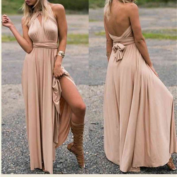 2021 summer new women's bandage rope hanging neck multi wearing evening dress, White;black
2021 summer new women's bandage rope hanging neck multi wearing evening dress, White;black