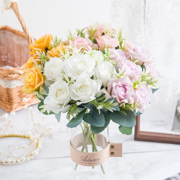 bunch 6 forks heads silk rose artificial flowers for home decoration living room furnishings gardening bonsai party wedding decorative & wre
bunch 6 forks heads silk rose artificial flowers for home decoration living room furnishings gardening bonsai party wedding decorative & wre