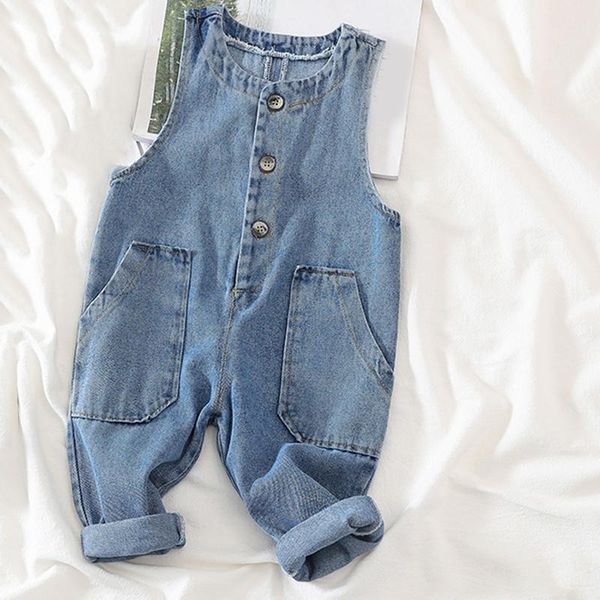 spring baby girl clothes overalls for boy children's denim jeans kid jumpsuits, Blue
spring baby girl clothes overalls for boy children's denim jeans kid jumpsuits, Blue