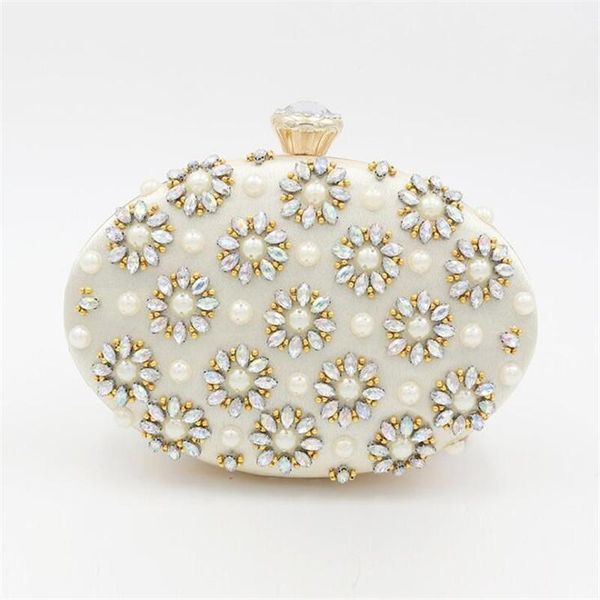 egg shaped evening bags pearl flowers wedding clutch wallets luxury diamond party with chain drop mn1456
egg shaped evening bags pearl flowers wedding clutch wallets luxury diamond party with chain drop mn1456