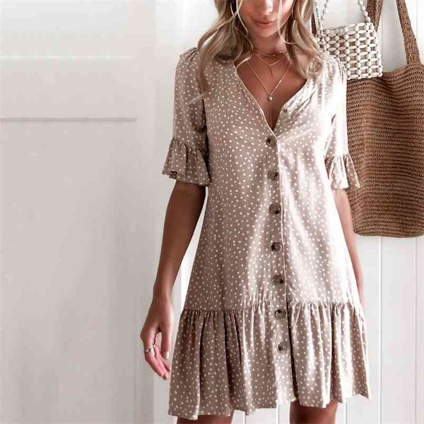 casual leopard print dot ruffle dress women summer autumn loose white beach v neck button short dres vestidos 210427, Black;gray
casual leopard print dot ruffle dress women summer autumn loose white beach v neck button short dres vestidos 210427, Black;gray