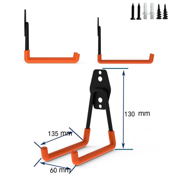 3pcs anti-slip organizer hooks wall mount bicycle hanger hook heavy duty metal garage storage for ladders garden tools & rails
3pcs anti-slip organizer hooks wall mount bicycle hanger hook heavy duty metal garage storage for ladders garden tools & rails