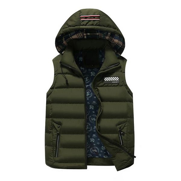 men's vests 2021 autumn winter men vest hooded warm sleeveless jacket, Black;white
men's vests 2021 autumn winter men vest hooded warm sleeveless jacket, Black;white