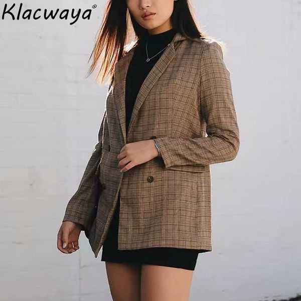 women's jackets vintage women striped long 2021 autumn fashion ladies notched collar coats female double-breasted coat feminine chic, Black;brown
women's jackets vintage women striped long 2021 autumn fashion ladies notched collar coats female double-breasted coat feminine chic, Black;brown