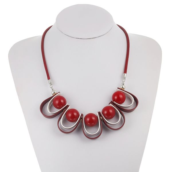statement leather necklace for women beads necklaces choker pendant new jewelry collares mujer kolye bijoux mulheres colar mx074, Golden;silver 
statement leather necklace for women beads necklaces choker pendant new jewelry collares mujer kolye bijoux mulheres colar mx074, Golden;silver