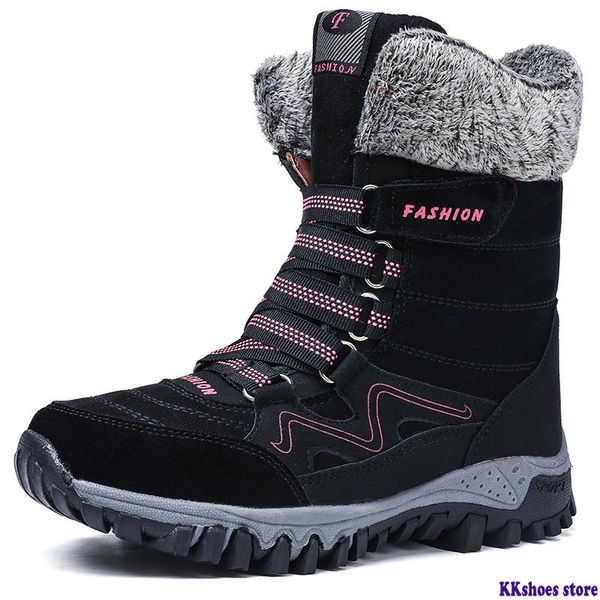 boots winter shoes women warm fur snow womens cotton female high ankle wear resistant slip bota feminina, Black
boots winter shoes women warm fur snow womens cotton female high ankle wear resistant slip bota feminina, Black