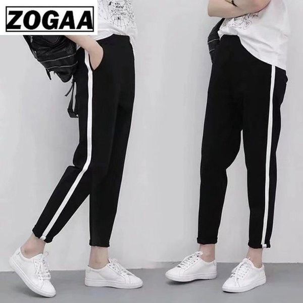 women's pants & capris zogga solid color loose mid-waist women ankle-length polyester breathable fabric female casual street wear penci, Black;white
women's pants & capris zogga solid color loose mid-waist women ankle-length polyester breathable fabric female casual street wear penci, Black;white