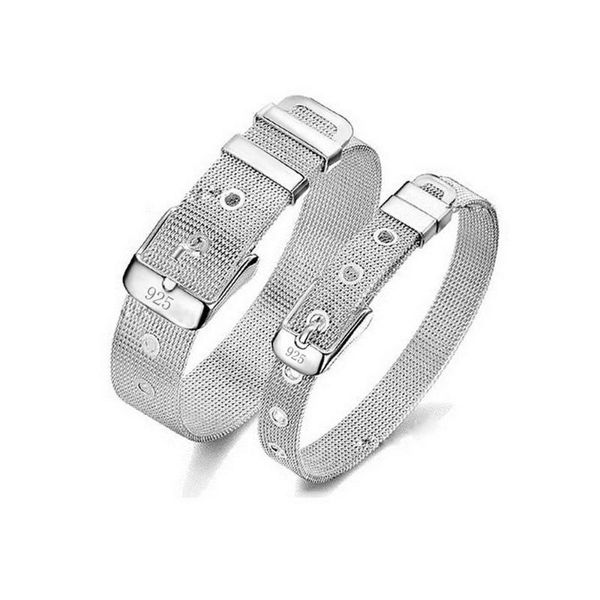 cuff gift for girlfriend/lover 925 sterling silver watchband bracelet &bangle net strap bracelets women s93, White
cuff gift for girlfriend/lover 925 sterling silver watchband bracelet &bangle net strap bracelets women s93, White