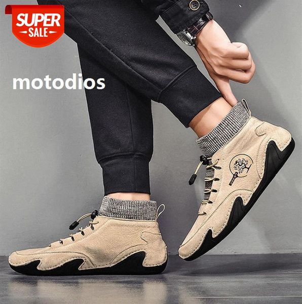 large size men's shoes, high-shoes and cotton warm casual ins #fj8b, Black