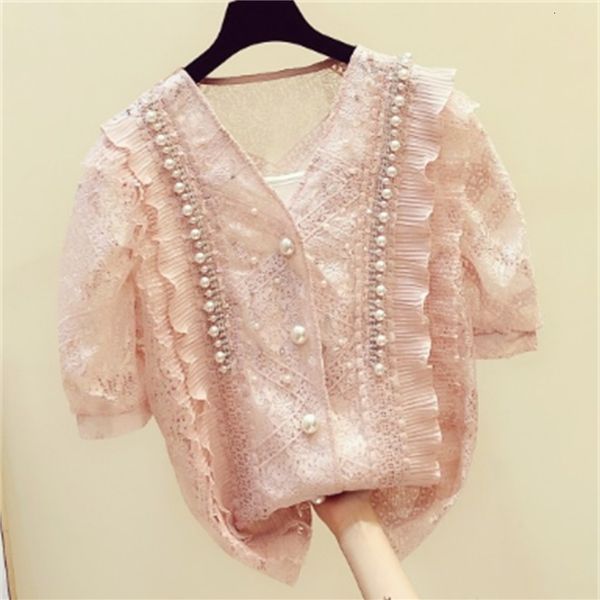 blouses white pink women summer beaded v-neck shirt all-match loose cutout lace blouse blusas mujer nancylim
blouses white pink women summer beaded v-neck shirt all-match loose cutout lace blouse blusas mujer nancylim