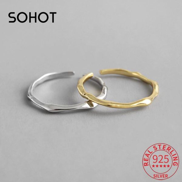 cluster rings so korean 925 sterling silver knuckles minimalist style opened thin women charm ring irregular female party fine jewelry, Golden;silver
cluster rings so korean 925 sterling silver knuckles minimalist style opened thin women charm ring irregular female party fine jewelry, Golden;silver