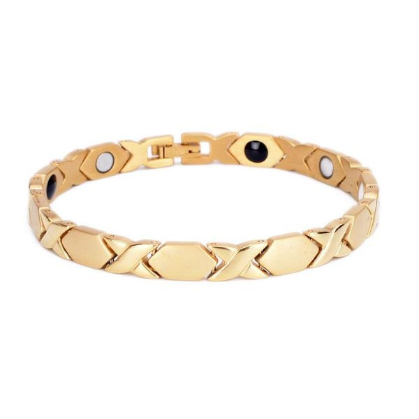 link, chain magnet health jewelry pure titanium 7mm hexagon shape link infinity gold color germanium bracelet unisex, Black
link, chain magnet health jewelry pure titanium 7mm hexagon shape link infinity gold color germanium bracelet unisex, Black